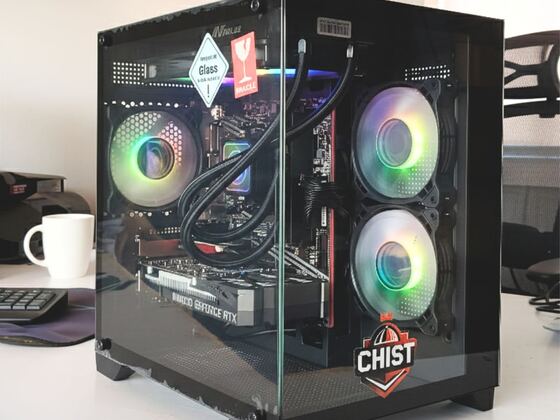 CHIST Extreme Gaming pc Core i5-14600F (14 Cores, 20 Threads, Up to 5.3GHz) 32GB DDR4 RAM, 1TB NVMe SSD, 650W 80+ Bronze PSU, 240mm Liquid Cooler, Wi-Fi, Bluetooth, Windows 11 Pro