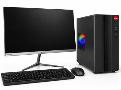 CHIST Business Desktop Pc Core 1st Gen Processors/ 8GB DDR3 Ram / 128GB SSD/GT 730 4GB Graphic/WiFi-Bluetooth/ 22 inch Monitor/Keyboard and Mouse/Windows 10 Pro/Free Gifted Speakers