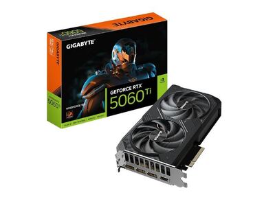 GIGABYTE GeForce RTX 5060 Ti WINDFORCE 16G Graphics Card, 16GB 128-bit GDDR7, PCIe 5.0, WINDFORCE Cooling System, GV-N506TWF2-16GD Video Card