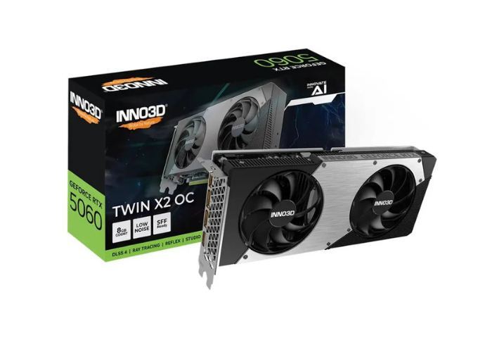 INNO3D RTX 5060 Twin X2 OC V2 8GB GDDR7 Graphics Card