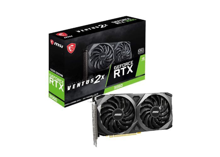 MSI GeForce RTX 3060 Ventus 2X 12G OC Graphic Card I NVIDIA GeForce RTX 3060 GPU | 12 GB GDDR6 192-bit Memory, | 15 Gbps Speed | PCI Express 4 Interface | Upto 1807 MHz | TORX Fan 3.0, Zero FROZR