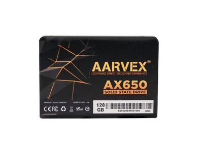 AARVEX AX650 128GB 2.5 Inch SATA III Internal SSD, 6Gb/s Solid State Drive, Up to 550MB/s Read, High-Speed Storage Upgrade for Laptop, Desktop PC & All-in-One, Fast Boot, Reliable Performance