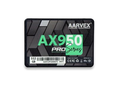 AARVEX AX950 PRO Series 512GB 2.5 Inch SATA III Internal SSD, 6Gb/s Solid State Drive, Up to 550MB/s Read Speed, 3D TLC NAND, High-Speed SSD for Laptop, Desktop PC & All-in-One, 5-Year Warranty