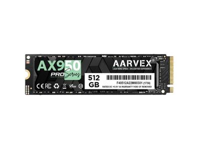 AARVEX 512GB NVMe SSD High-Speed Storage Upgrade for Laptop, Desktop PC & All-in-One, Fast Boot, Reliable Performance