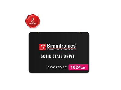 SIMMTRONICS 1TB SATA SSD – High-Speed Performance, Fast Data Transfer & Enhanced System Speed | Internal SSD for Desktop & Laptop
