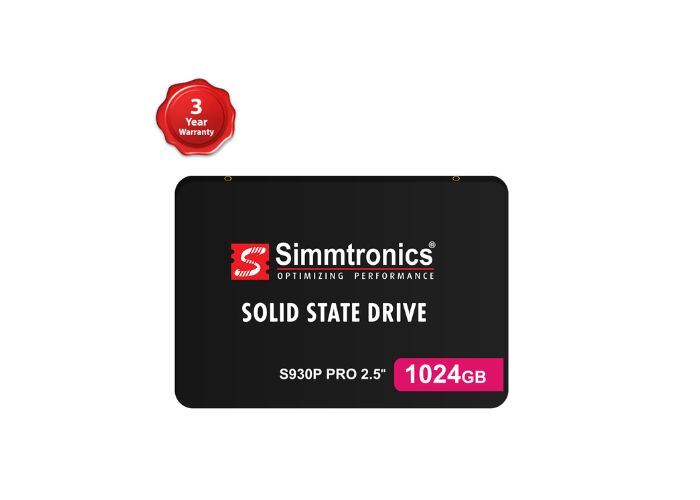SIMMTRONICS 1TB SATA SSD – High-Speed Performance, Fast Data Transfer & Enhanced System Speed | Internal SSD for Desktop & Laptop