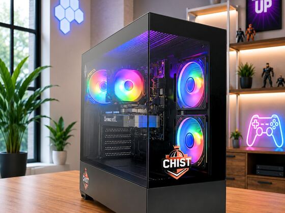 CHIST I7 Gaming PC (Core i7 6700 Processor/ 8GB DDR4 RAM/ 512GB SSD/ RTX 3050 6GB Graphic Card/ WiFi Bluetooth/Windows 11 Pro