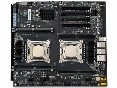 CHIST RAID Controller Dual CPU Server Motherboard | Intel C612 Chipset | 2× LGA2011-3 Socket | Supports Intel Xeon E5 V3/V4 Processors | 8× DDR4 ECC REG DIMM Slots | Up to 256GB RAM | 4× PCIe x16 | M.2 NVMe | 6× SATA 3.0 + 4× SSATA 3.0 | 3× 2.5GbE LAN