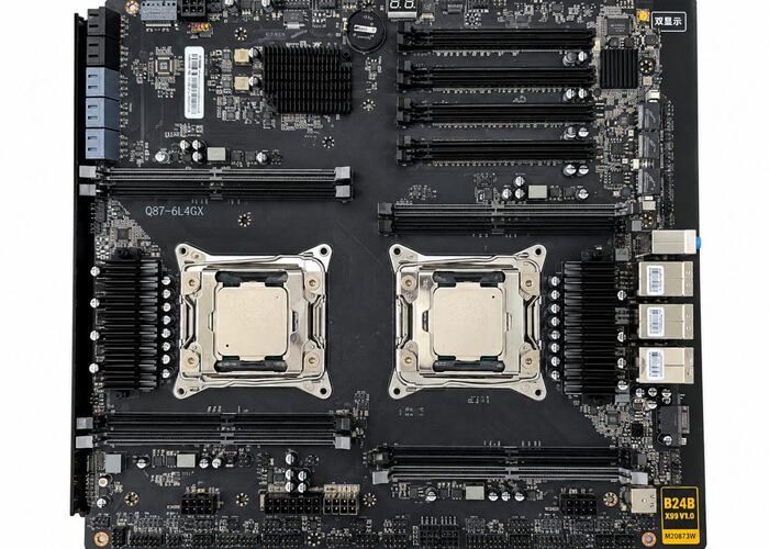 CHIST RAID Controller Dual CPU Server Motherboard | Intel C612 Chipset | 2× LGA2011-3 Socket | Supports Intel Xeon E5 V3/V4 Processors | 8× DDR4 ECC REG DIMM Slots | Up to 256GB RAM | 4× PCIe x16 | M.2 NVMe | 6× SATA 3.0 + 4× SSATA 3.0 | 3× 2.5GbE LAN